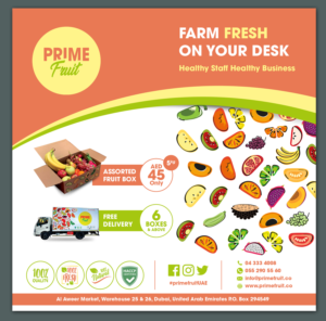 Flyer Design by BLUE WINGS for Prime International Fruit LLC | Design: #23324545