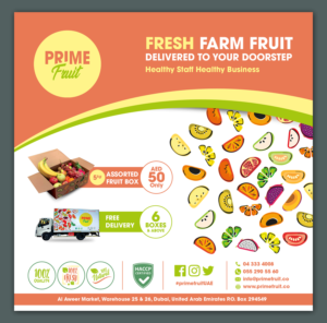 Flyer Design by BLUE WINGS for Prime International Fruit LLC | Design: #23328324