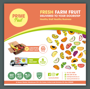 Flyer Design by BLUE WINGS for Prime International Fruit LLC | Design: #23328325