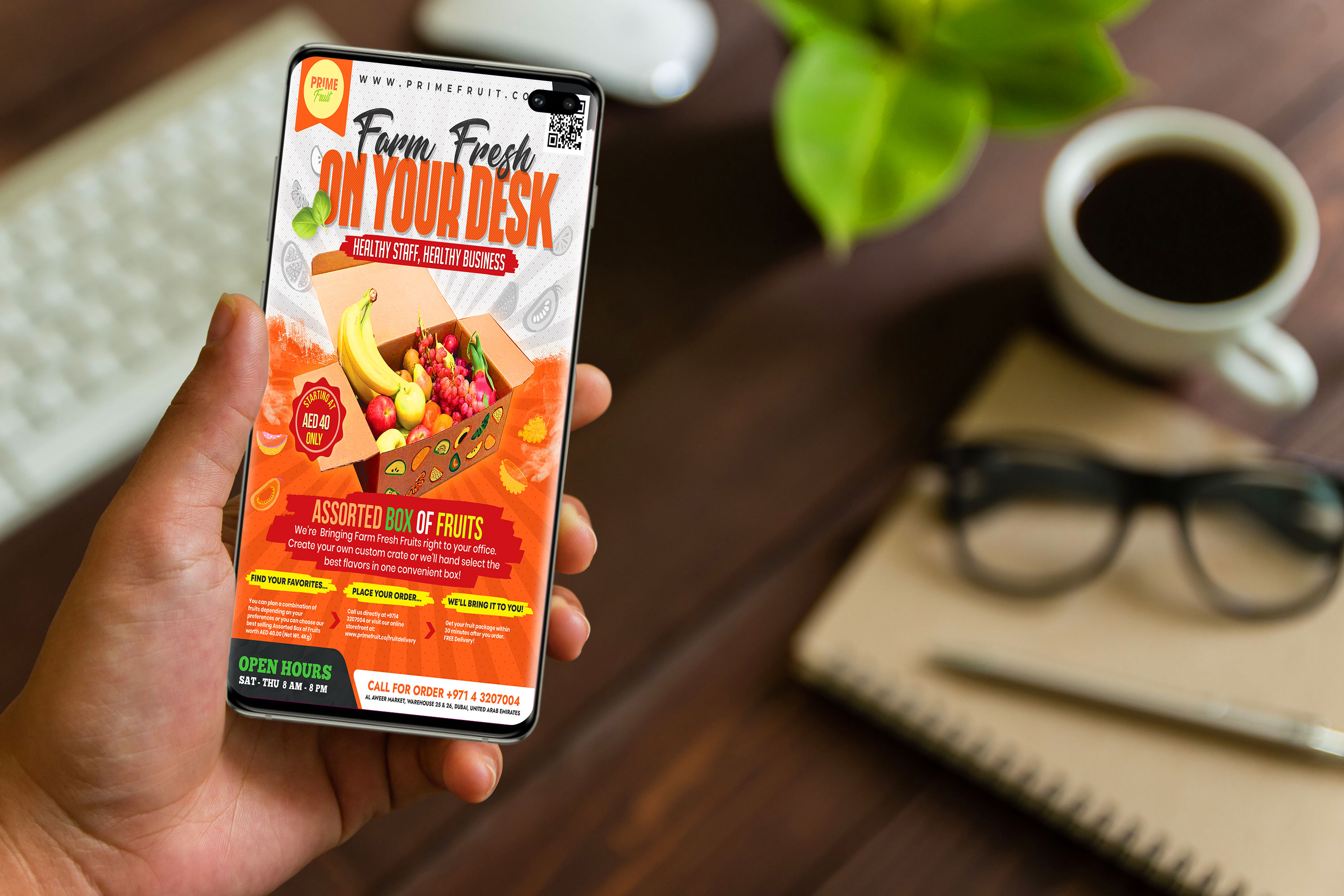 Flyer Design by HeshanKavinda for Prime International Fruit LLC | Design #23258036