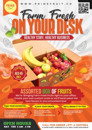 Flyer Design by HeshanKavinda for Prime International Fruit LLC | Design: #23259034
