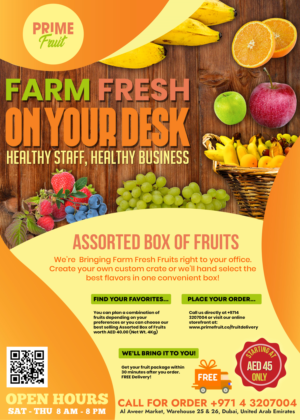 Flyer Design by HeshanKavinda for Prime International Fruit LLC | Design: #23265808
