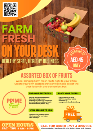 Flyer Design by HeshanKavinda for Prime International Fruit LLC | Design: #23266001