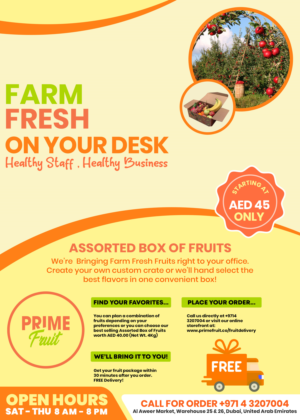 Flyer Design by HeshanKavinda for Prime International Fruit LLC | Design: #23271449