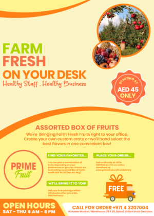 Flyer Design by HeshanKavinda for Prime International Fruit LLC | Design: #23271545
