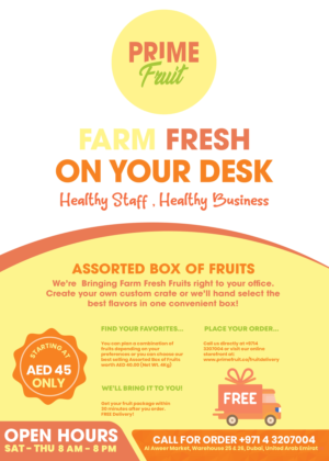 Flyer Design by HeshanKavinda for Prime International Fruit LLC | Design: #23277457