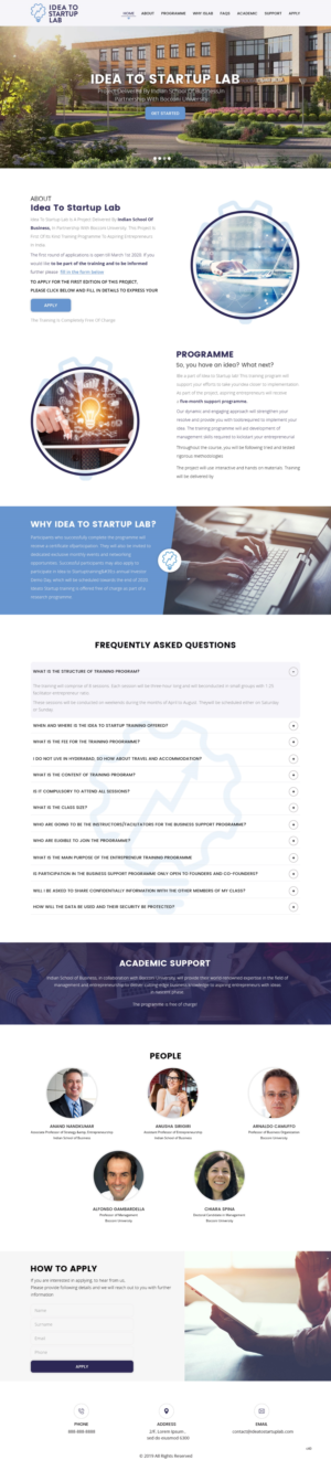 Web Design by pb for Indian School of Business | Design: #23266383