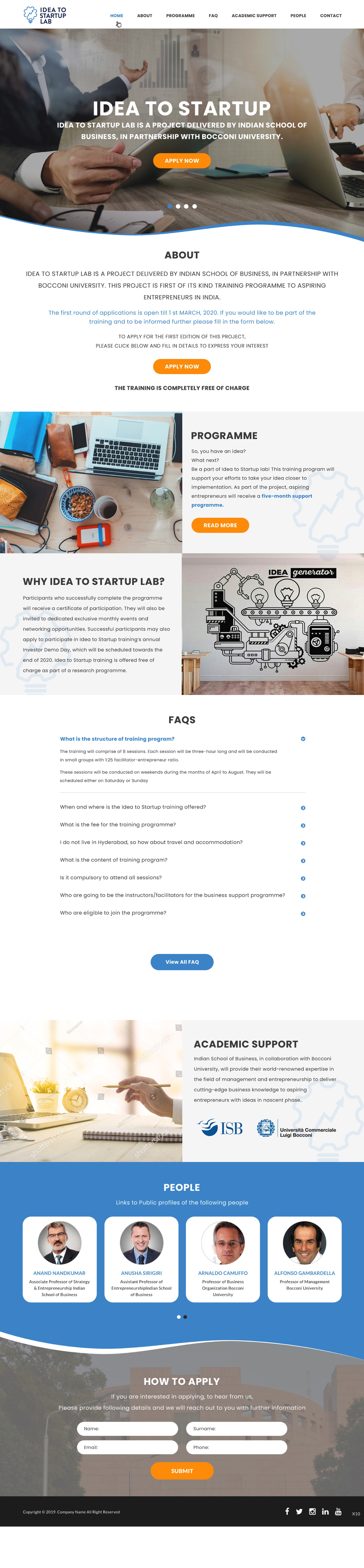 Web Design by pb for Indian School of Business | Design #23273173