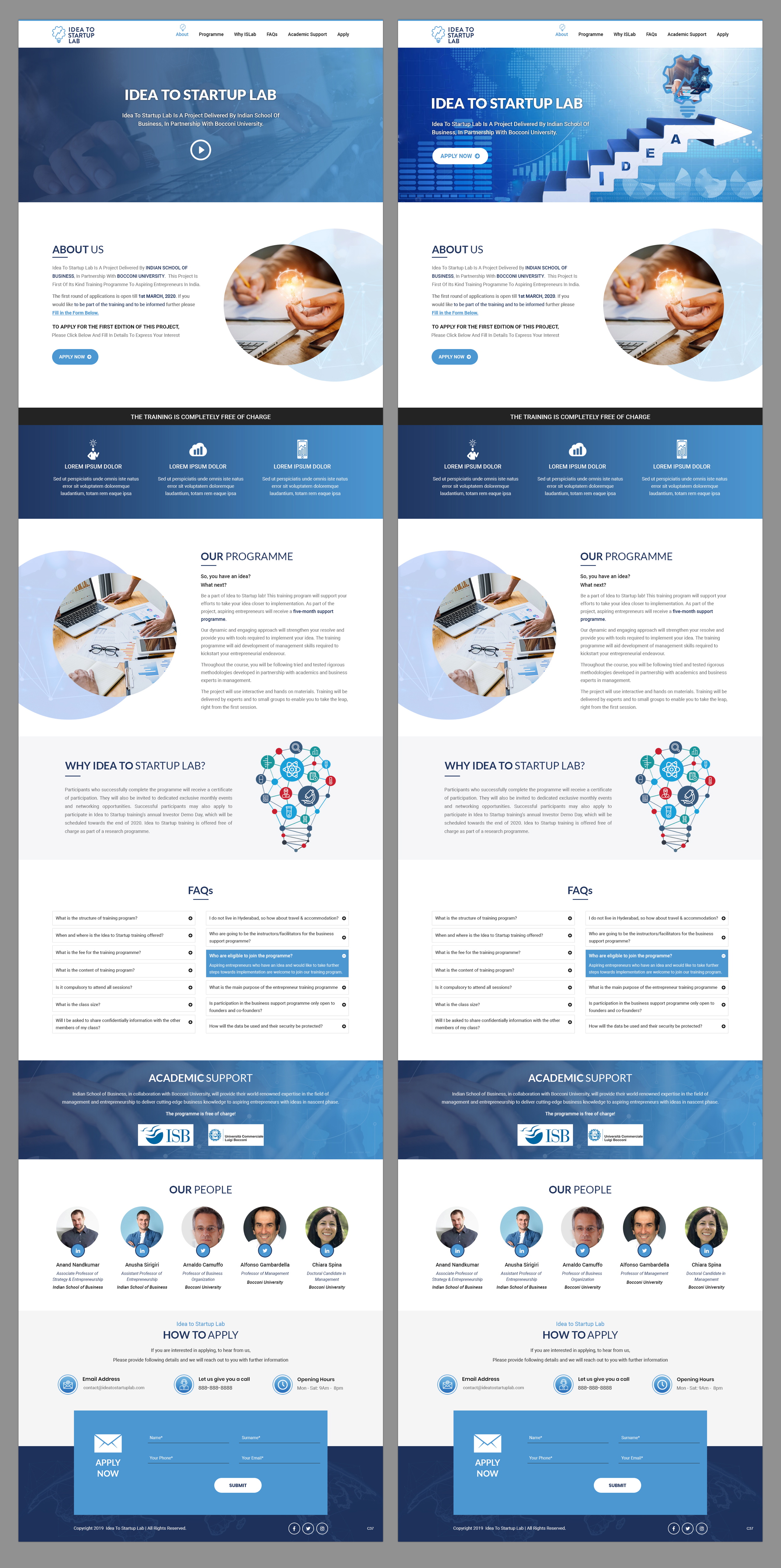 Web Design by pb for Indian School of Business | Design #23288195