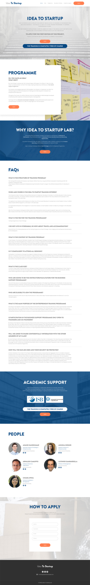 Web Design by Hassaan Shah for Indian School of Business | Design: #23263902