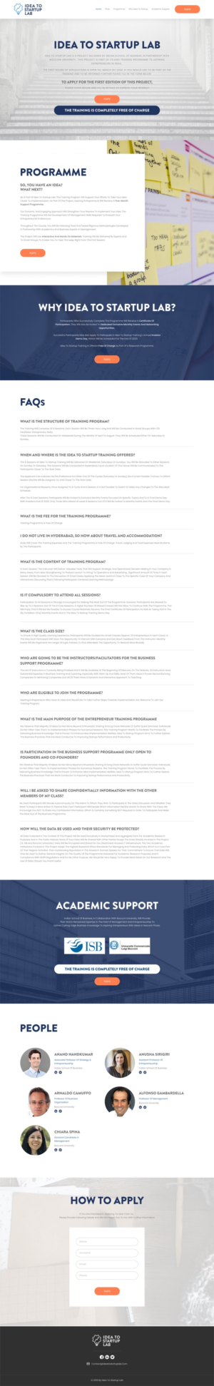 Web Design par Hassaan Shah pour Indian School of Business | Design : #23265238