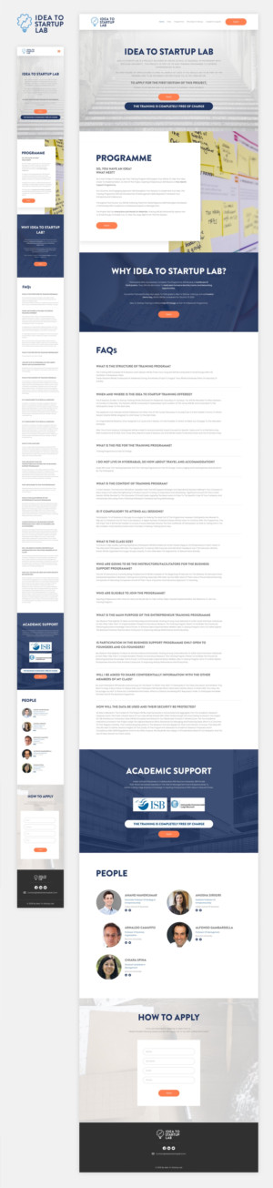 Web Design by Hassaan Shah for Indian School of Business | Design #23279463