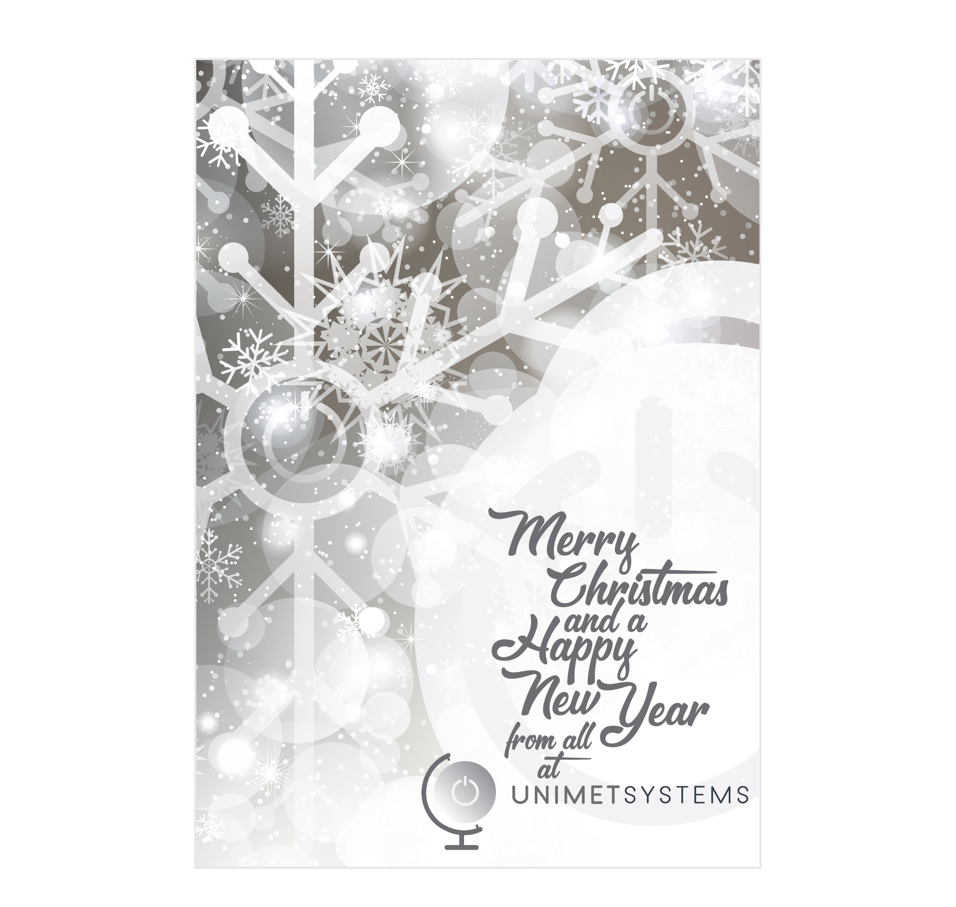Diseño de Tarjeta de Felicitación por BEGD - Bradley Edwards Graphic Design para Unimet Systems (Pty) Ltd | Diseño #23259201