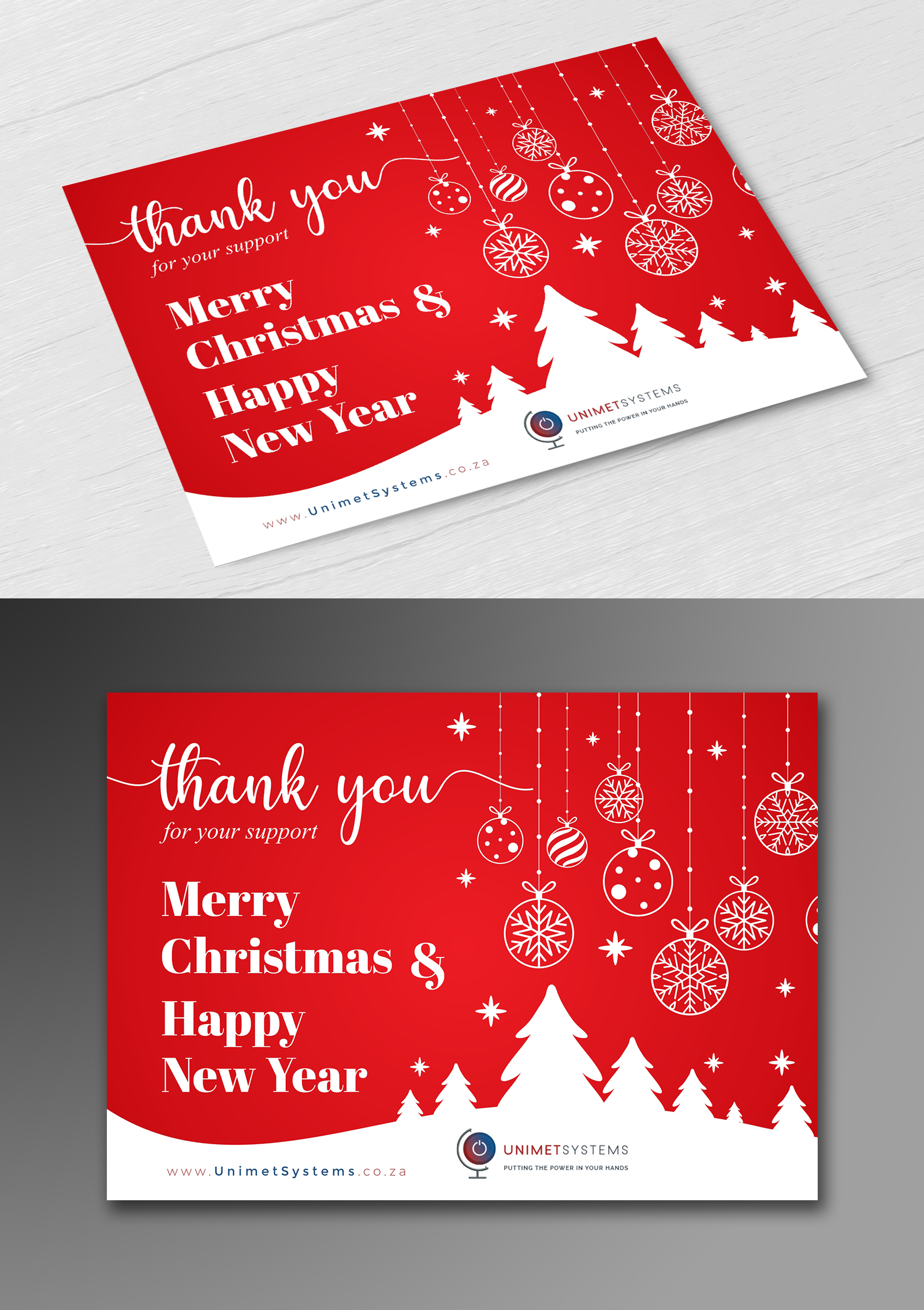 Greeting Card Design by ecorokerz for Unimet Systems (Pty) Ltd | Design #23264479