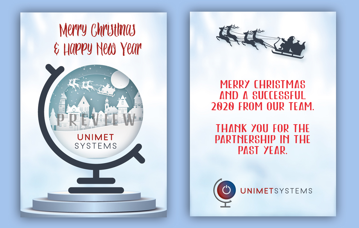 Greeting Card Design by Alaya for Unimet Systems (Pty) Ltd | Design #23262745