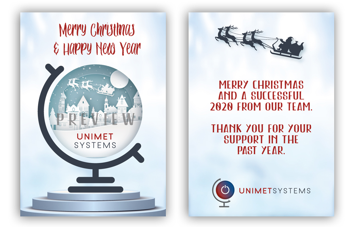 Greeting Card Design by Alaya for Unimet Systems (Pty) Ltd | Design #23264396