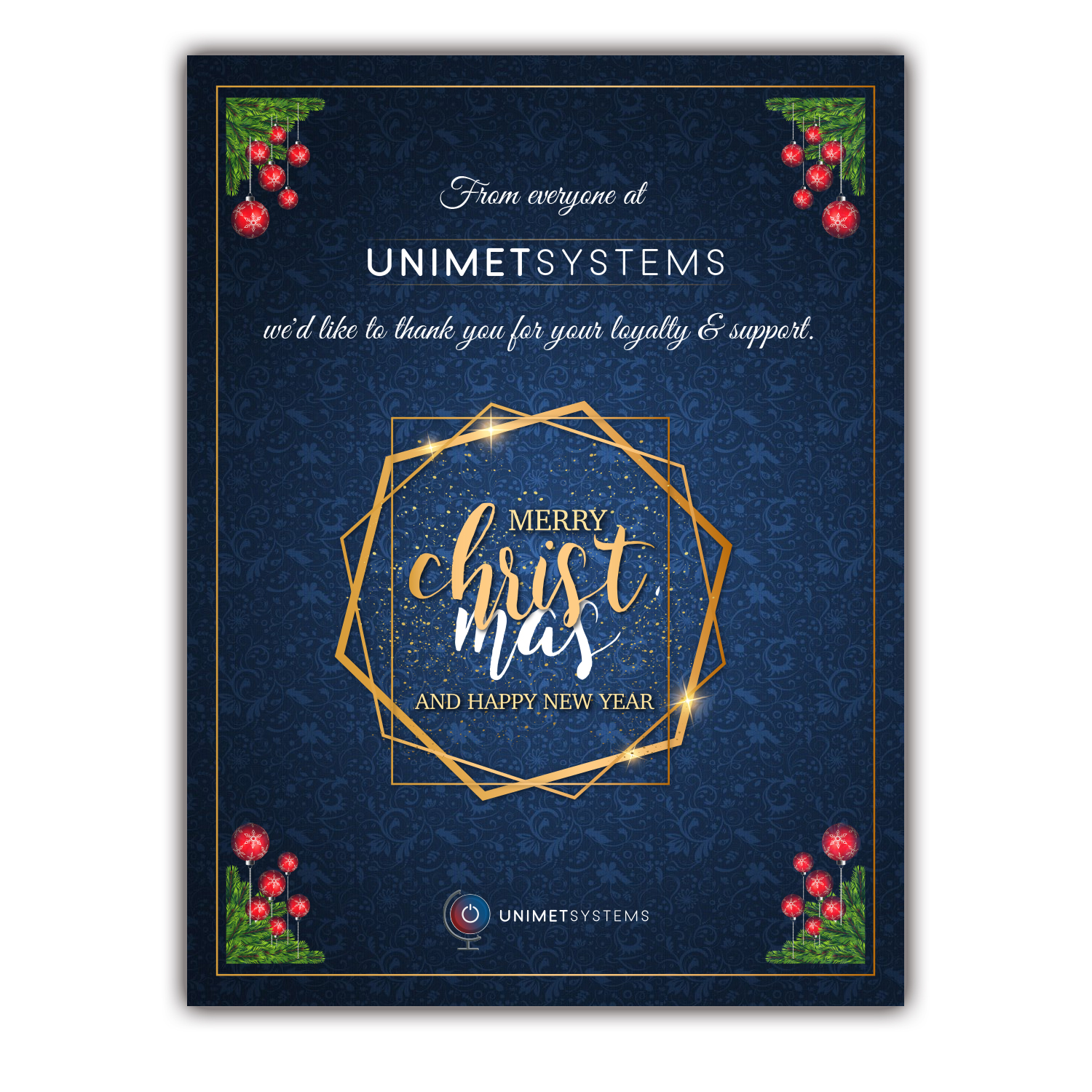 Greeting Card Design by paulkanjosh for Unimet Systems (Pty) Ltd | Design #23272570