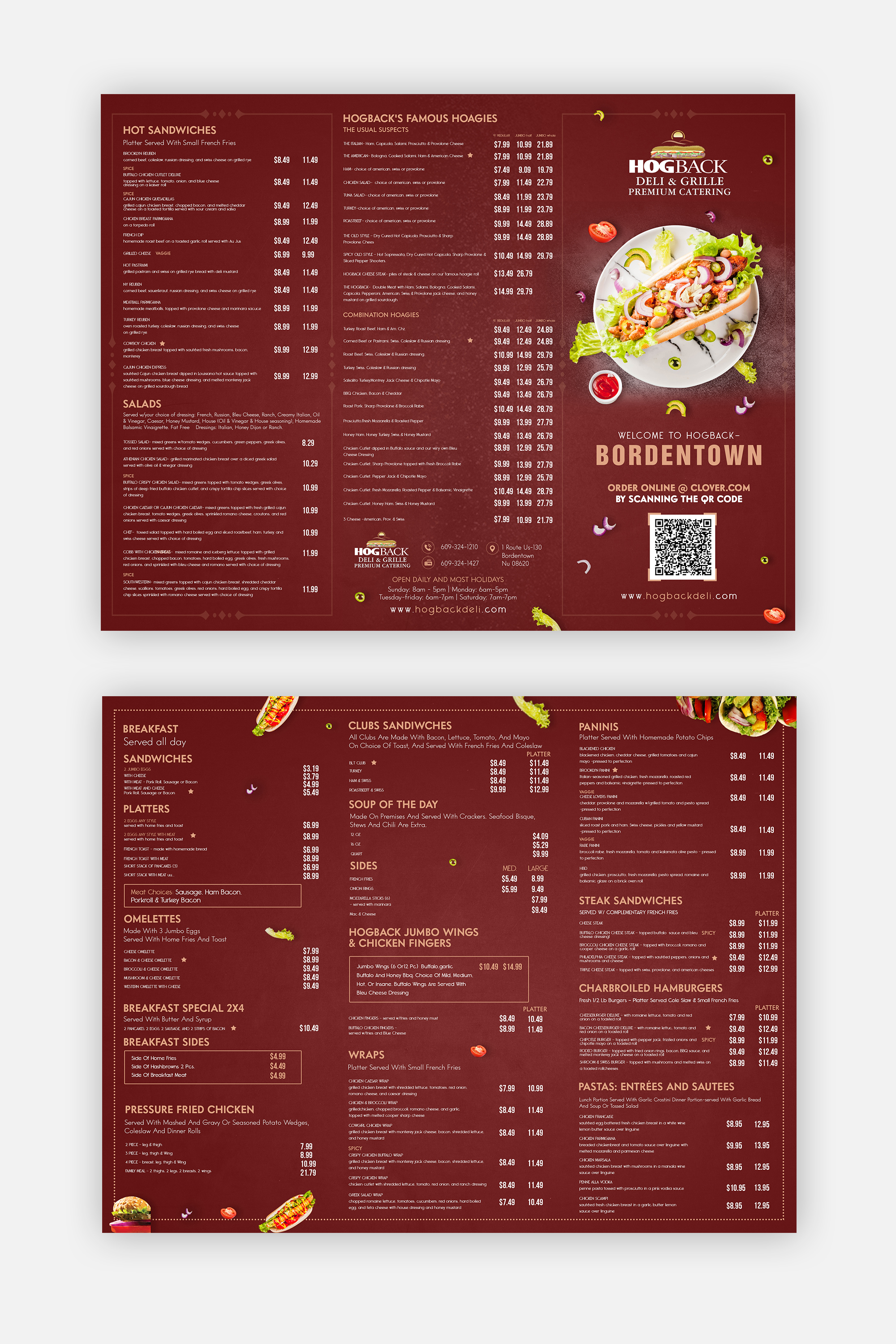 Diseño de Menú por debdesign para HDG1 LLC  T/A  Hogback Deli | Diseño #26499998