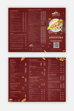 Menu Design by debdesign for HDG1 LLC  T/A  Hogback Deli | Design: #26499998