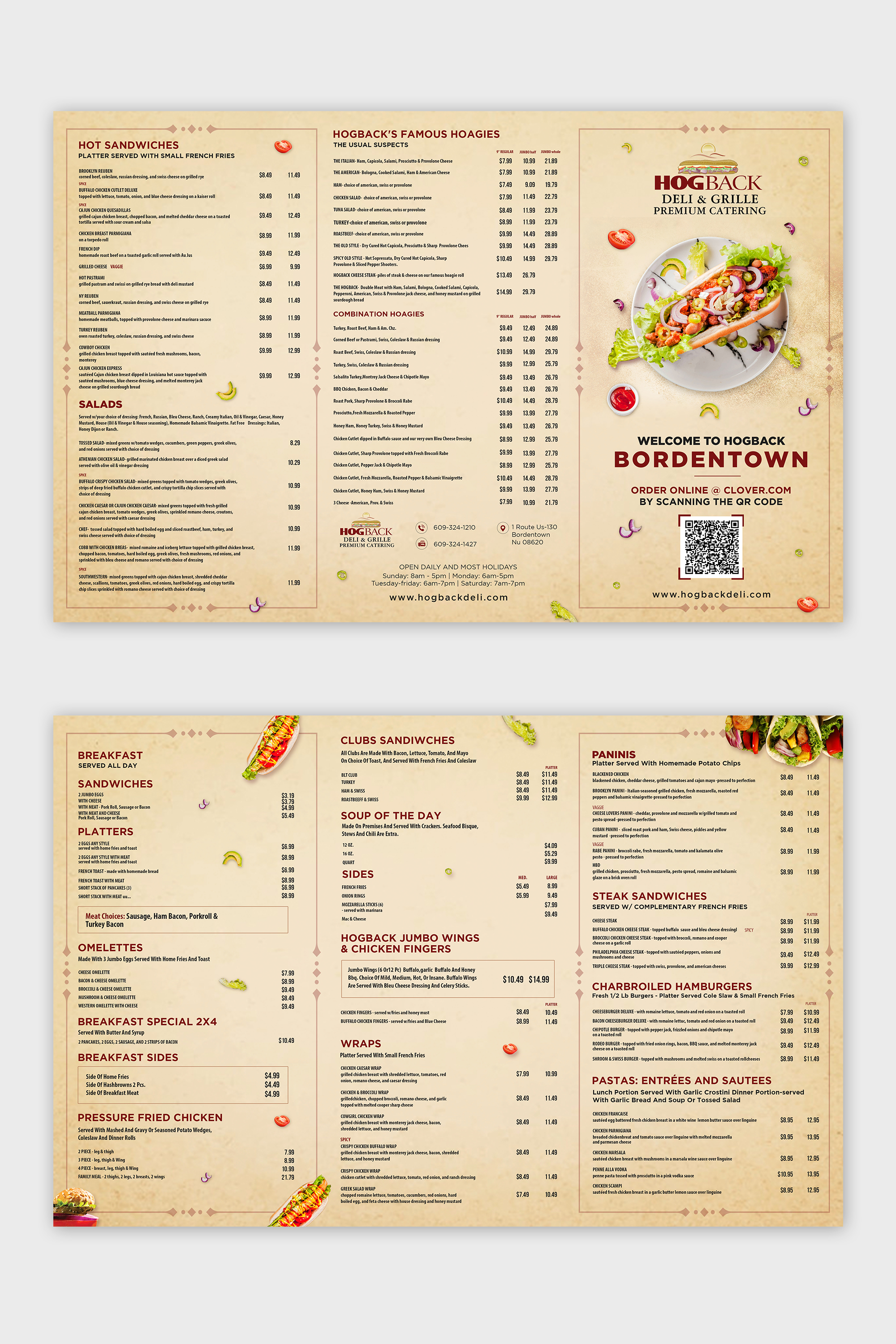Diseño de Menú por debdesign para HDG1 LLC  T/A  Hogback Deli | Diseño #26511447