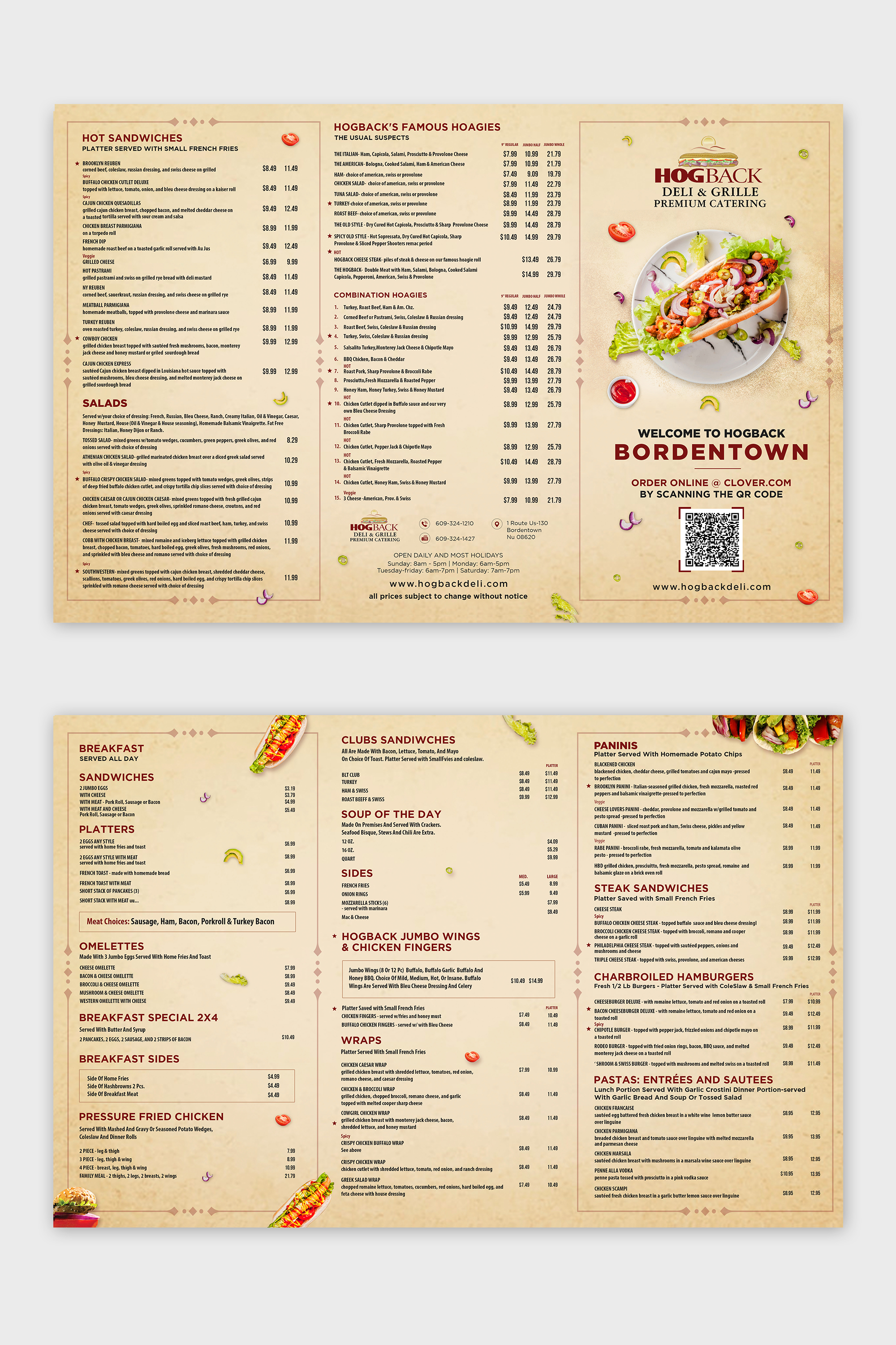 Diseño de Menú por debdesign para HDG1 LLC  T/A  Hogback Deli | Diseño #26842036