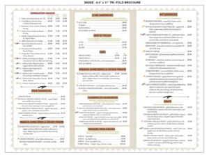 Menu Design by jmsgraphicdesign for HDG1 LLC  T/A  Hogback Deli | Design: #23489116