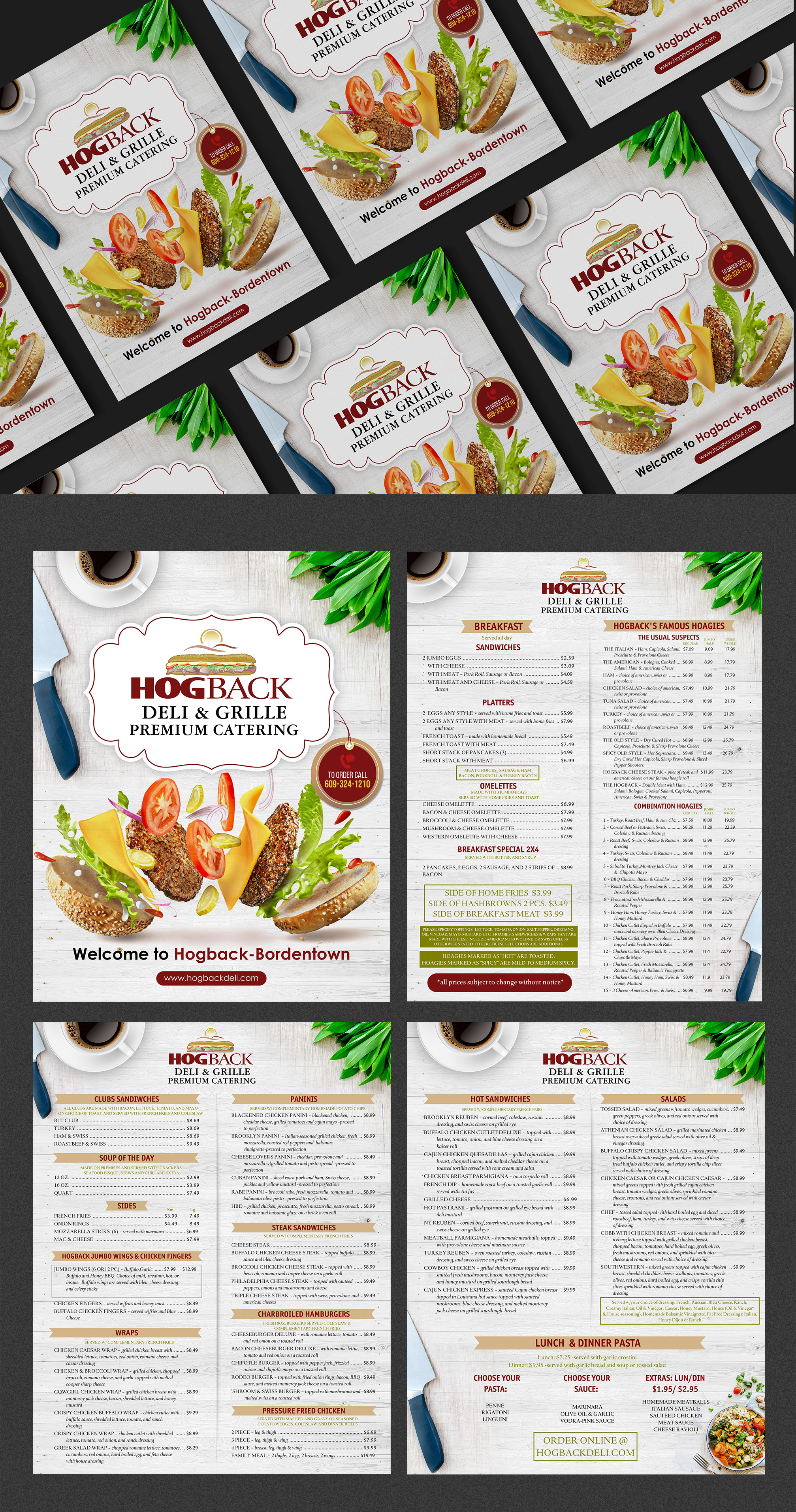 Menu Design by SAI DESIGNS for HDG1 LLC  T/A  Hogback Deli | Design #23292854