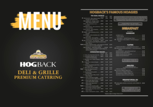 Menu Design by Fusionex Studio for HDG1 LLC  T/A  Hogback Deli | Design: #23295534