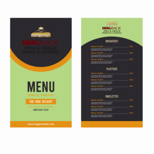 Menu Design by Devesh graphics