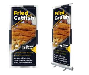 Restaurant needs a vertical banner for fried catfish | Werbe-Design von Ultimate Art