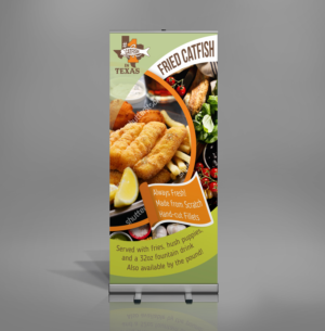 Restaurant needs a vertical banner for fried catfish | Werbe-Design von Maestroto