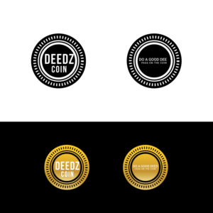 Front - ("Deedz" or "Deedz Coin") Back- (Do a good deed, pass on the coin) | Logo Design by Maxo-Biz