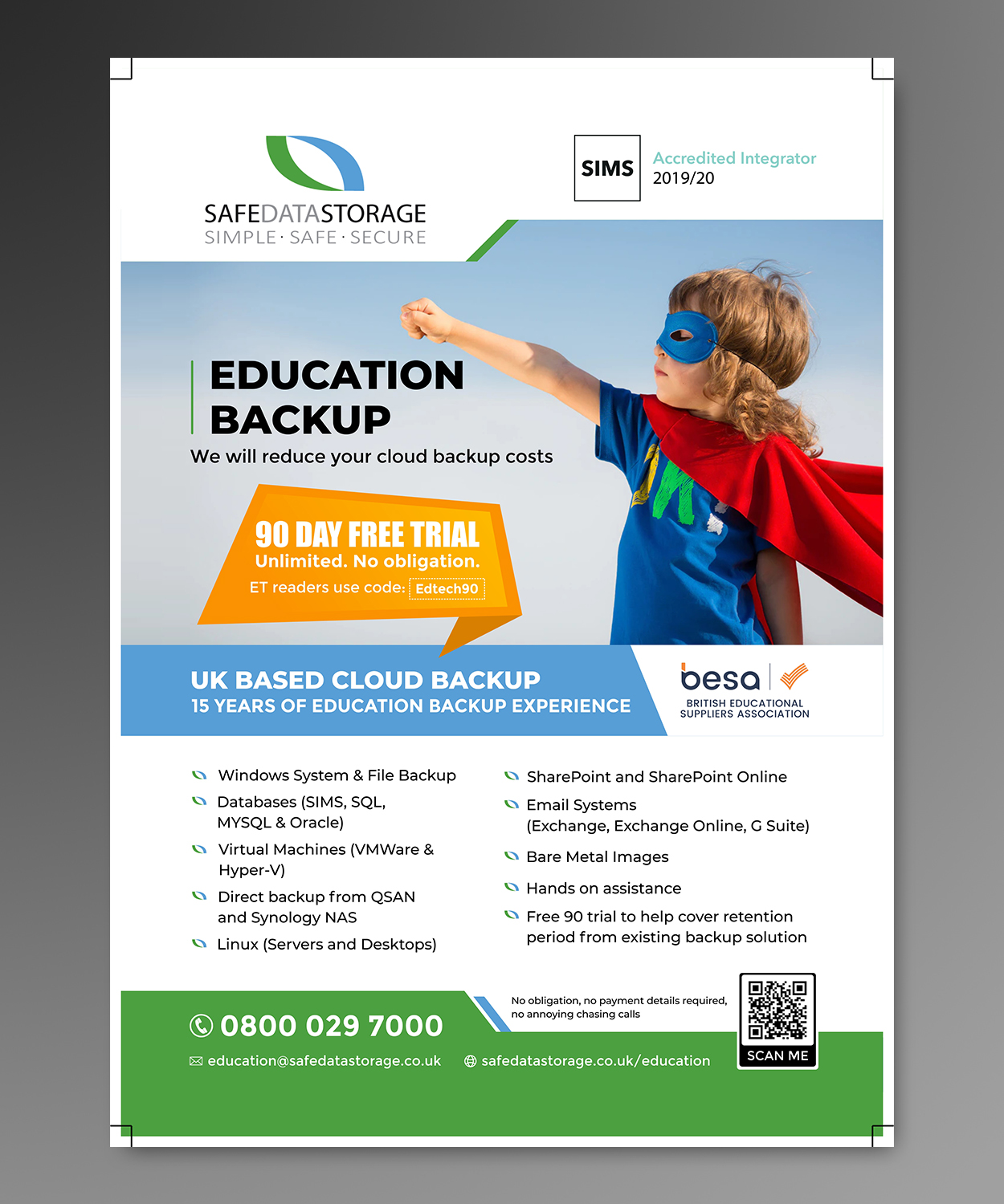 Advertisement Design by ecorokerz for Safe Data Storage Ltd | Design #23300681