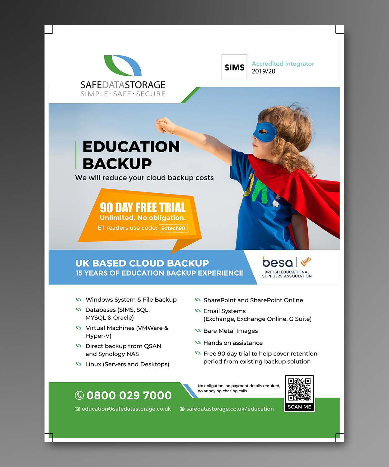 Advertisement Design by ecorokerz for Safe Data Storage Ltd | Design #23313599