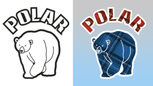 Custom Polar Bear In Plaid | Diseño de Camiseta por Al Pech