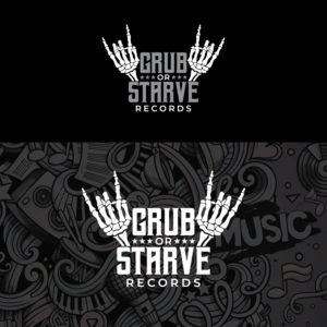GRUB OR STARVE RECORDS | Logo Design by Graphic Bricks
