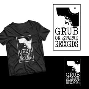 GRUB OR STARVE RECORDS | Logo Design by Samantha Ward Design