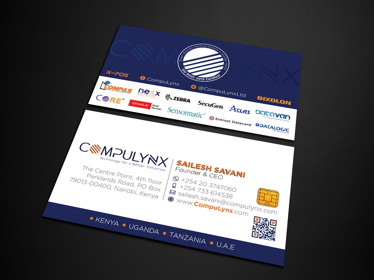 Design de Carte de Visite par Verified artistry pour COMPULYNX LTD | Design #23276709