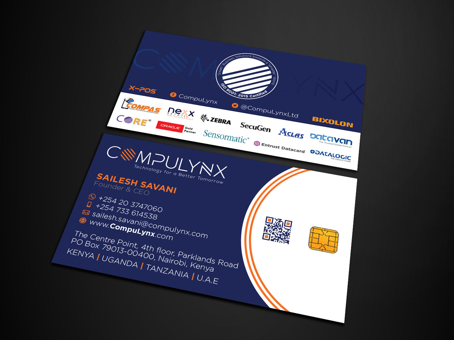 Visitenkarten-Design von Verified artistry für COMPULYNX LTD | Design #23276711