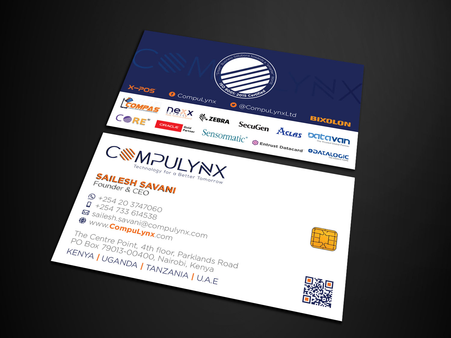 Business Card Design by Verified artistry (Design garden) for COMPULYNX LTD | Design #23276712
