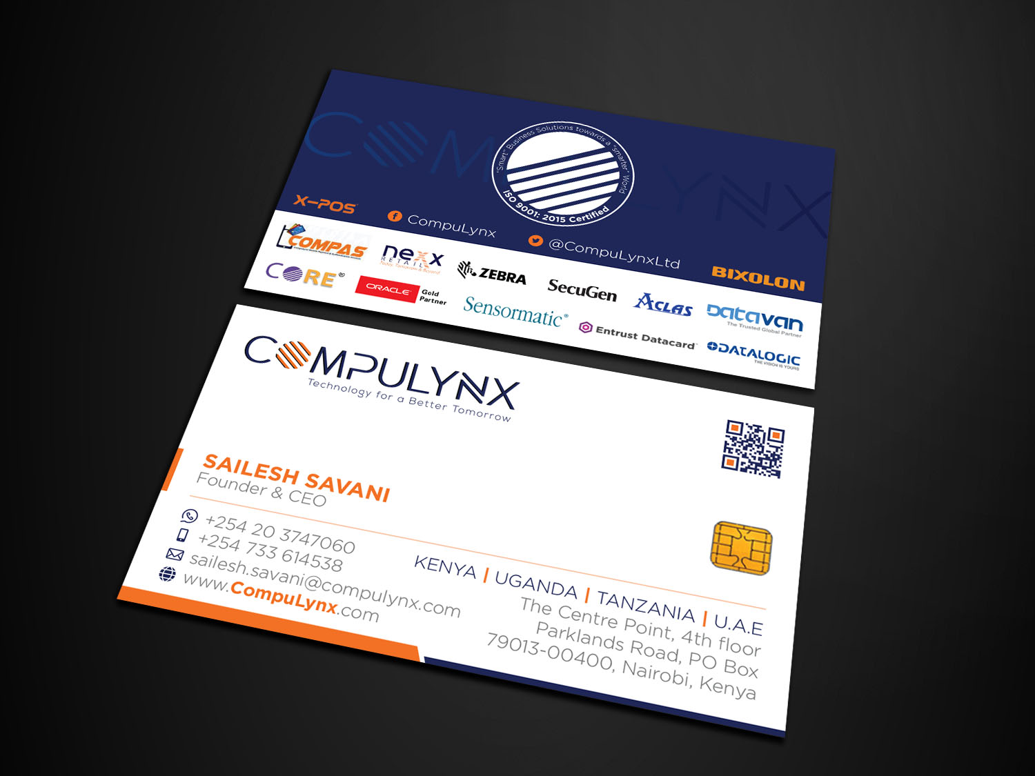 Business Card Design by Verified artistry (Design garden) for COMPULYNX LTD | Design #23276714