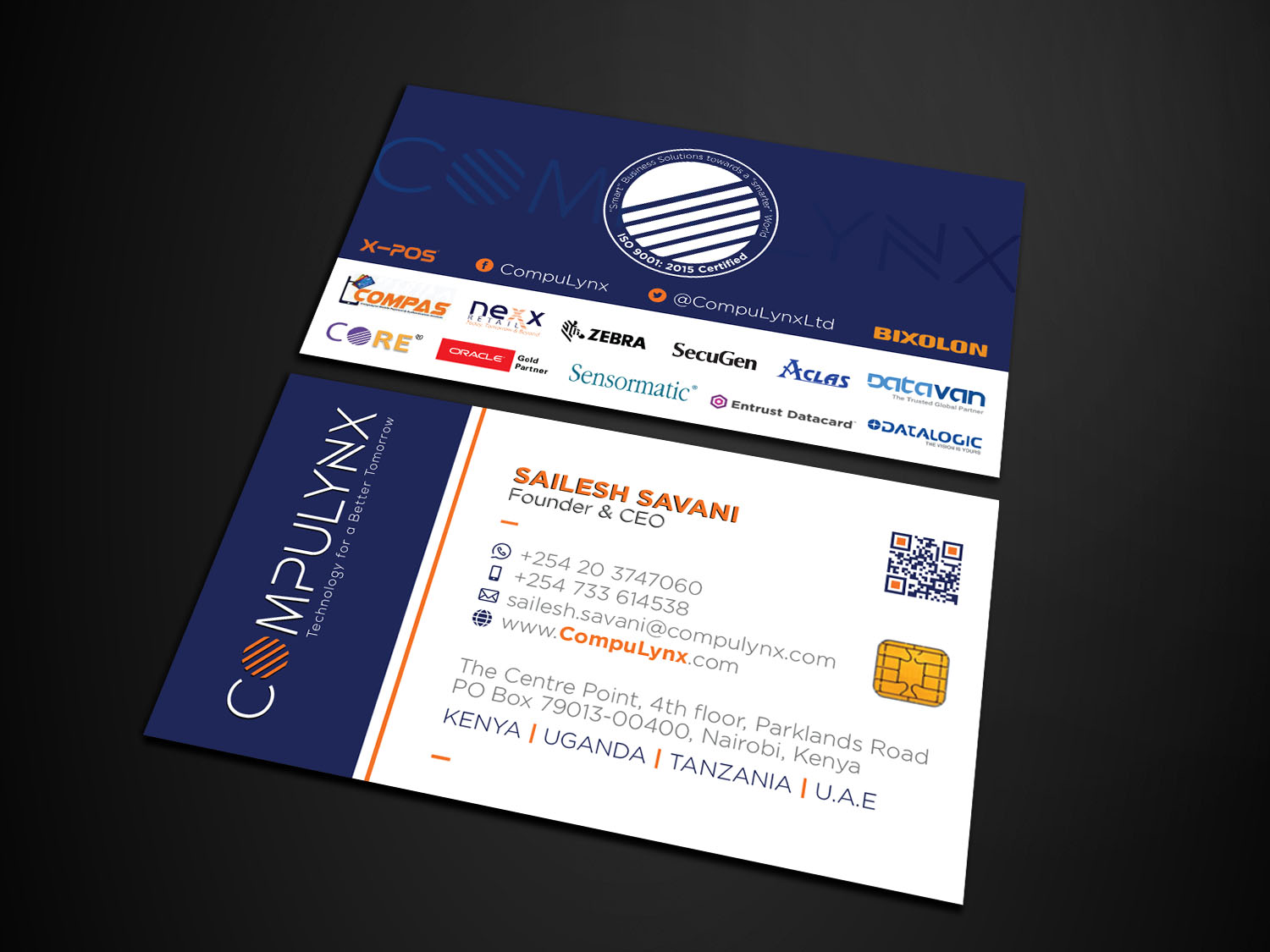 Visitenkarten-Design von Verified artistry für COMPULYNX LTD | Design #23276717