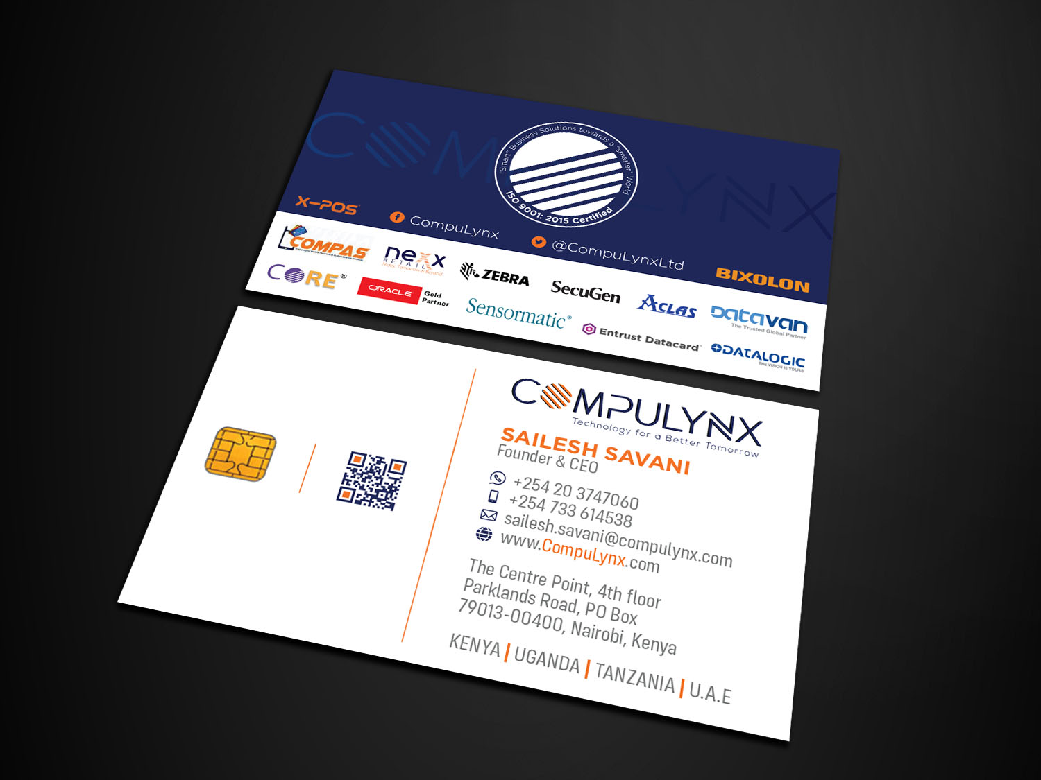 Business Card Design by Verified artistry (Design garden) for COMPULYNX LTD | Design #23276718