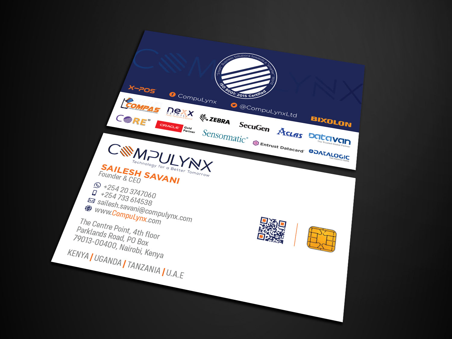 Visitenkarten-Design von Verified artistry für COMPULYNX LTD | Design #23276721