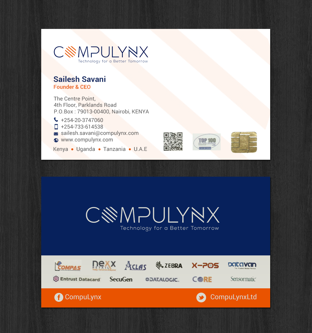 Visitenkarten-Design von chandrayaan.creative für COMPULYNX LTD | Design #23276905