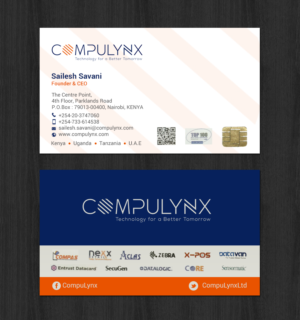 Business Card Design by chandrayaan.creative for COMPULYNX LTD | Design: #23276905