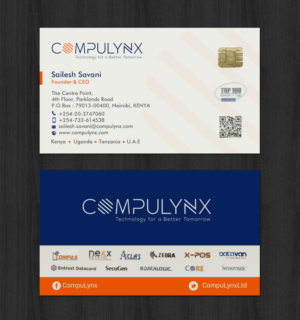 Business Card Design by chandrayaan.creative for COMPULYNX LTD | Design: #23276908