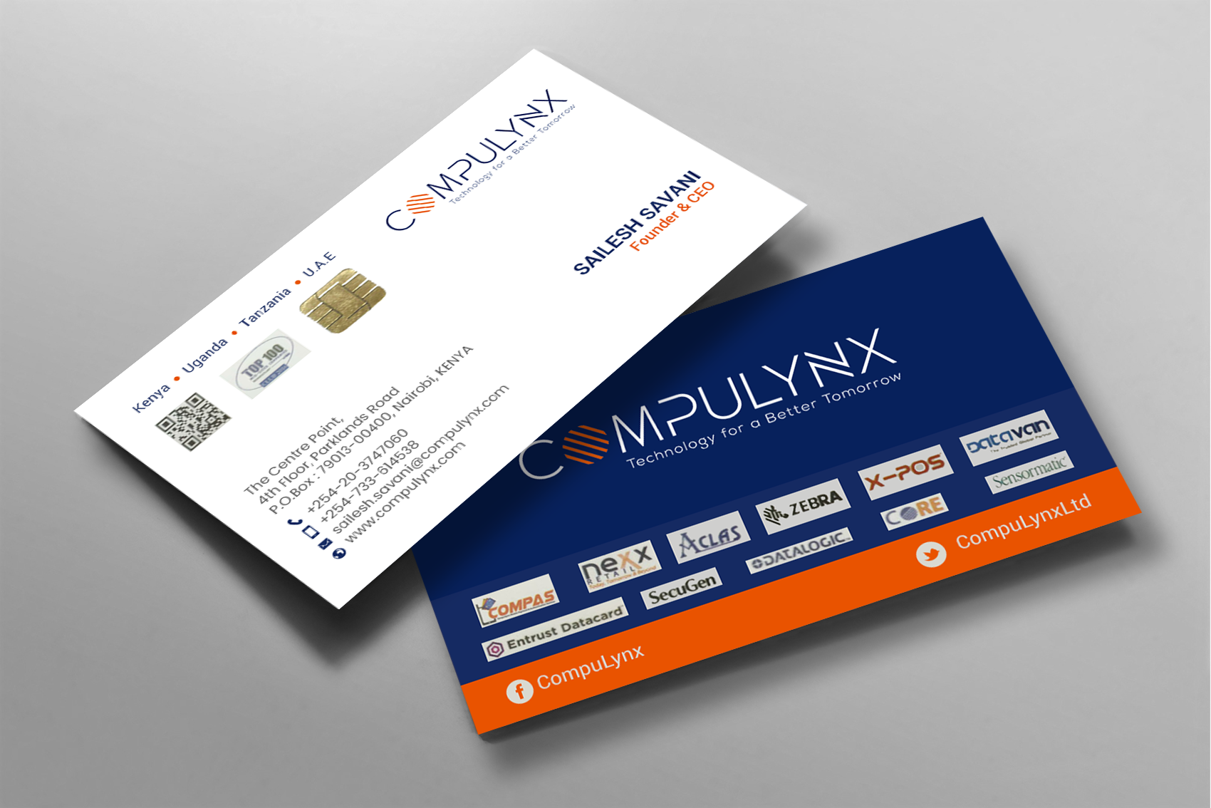 Visitenkarten-Design von chandrayaan.creative für COMPULYNX LTD | Design #23276913