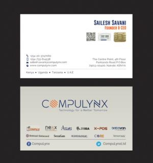 Business Card Design by chandrayaan.creative for COMPULYNX LTD | Design: #23276921