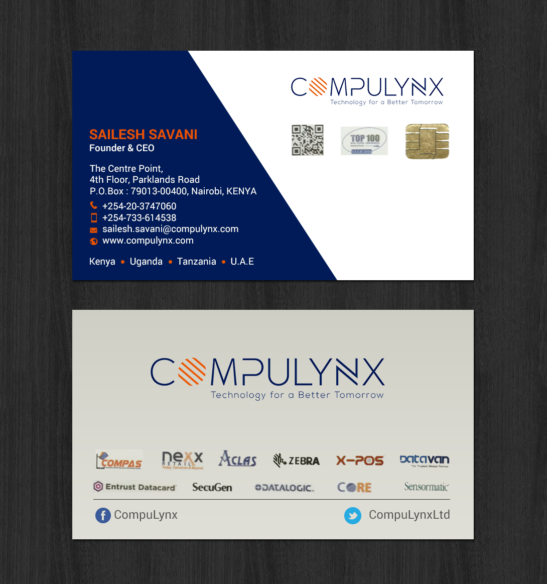 Visitenkarten-Design von chandrayaan.creative für COMPULYNX LTD | Design #23276922